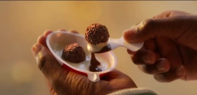 Kinder Joy Father rewards his daughter for making a three-pointer in basketball