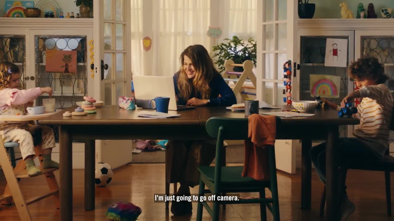 Brawny children making messes at the table