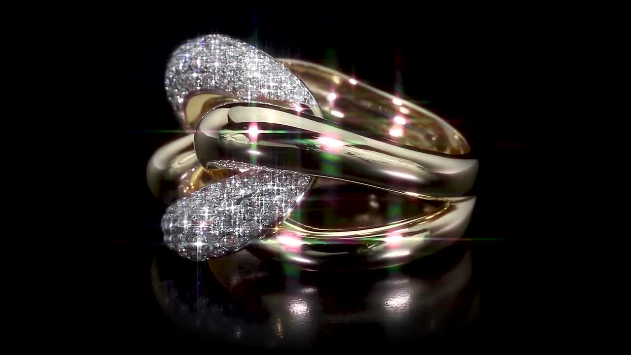 REEDS Jewelers 1 1/3ctw Diamond Yellow Gold Knot Ring