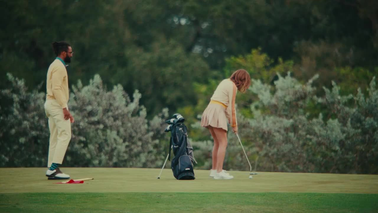 Michelob ULTRA Trolley with beers arrives just in time at golf game