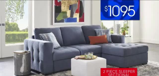 Rooms to Go 32nd Anniversary Sale 'Sleeper Sectional'