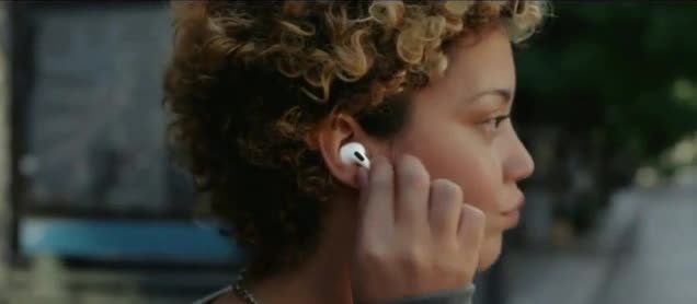 Apple Cars floating in the city in Airpods Pro commercial