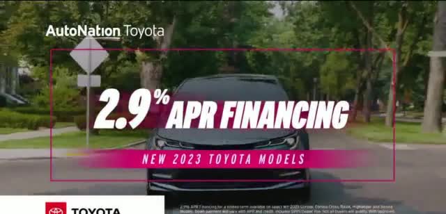AutoNation Toyota 'Get You Going: 2.9% APR Financing'