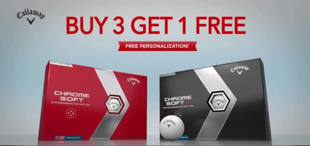 Golfballs.com 'Buy Three, Get One Free: Callaway Chrome Soft'