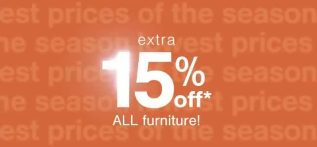 Ashley HomeStore Grand Re-Opening Sale 'Lowest Prices of the Season'