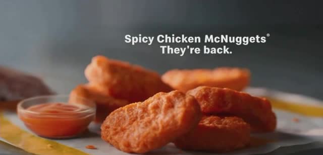  Spicy Chicken McNuggets 'They're Back: BOGO $1'