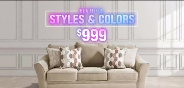 Rooms to Go Sleeper Sale 'Beautiful Styles and Colors'