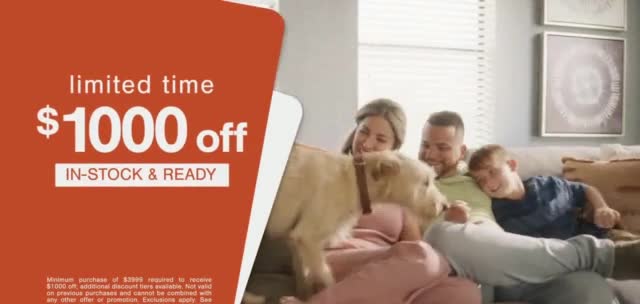 Ashley HomeStore Fall Home Sale 'Get Your Home Fall Ready: $1,000 Off'