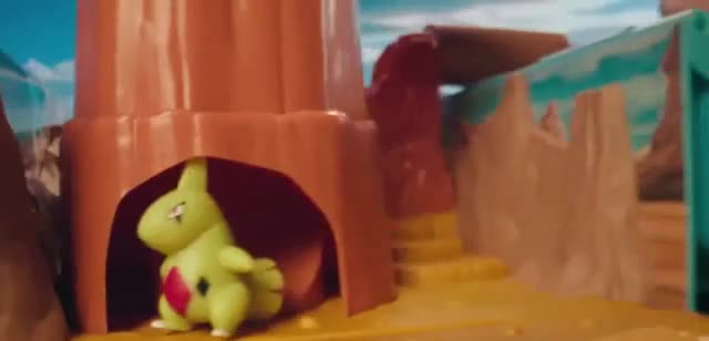 Jazwares Toys Pokémon Carry Case Battle Desert Playset 'A Whole New '