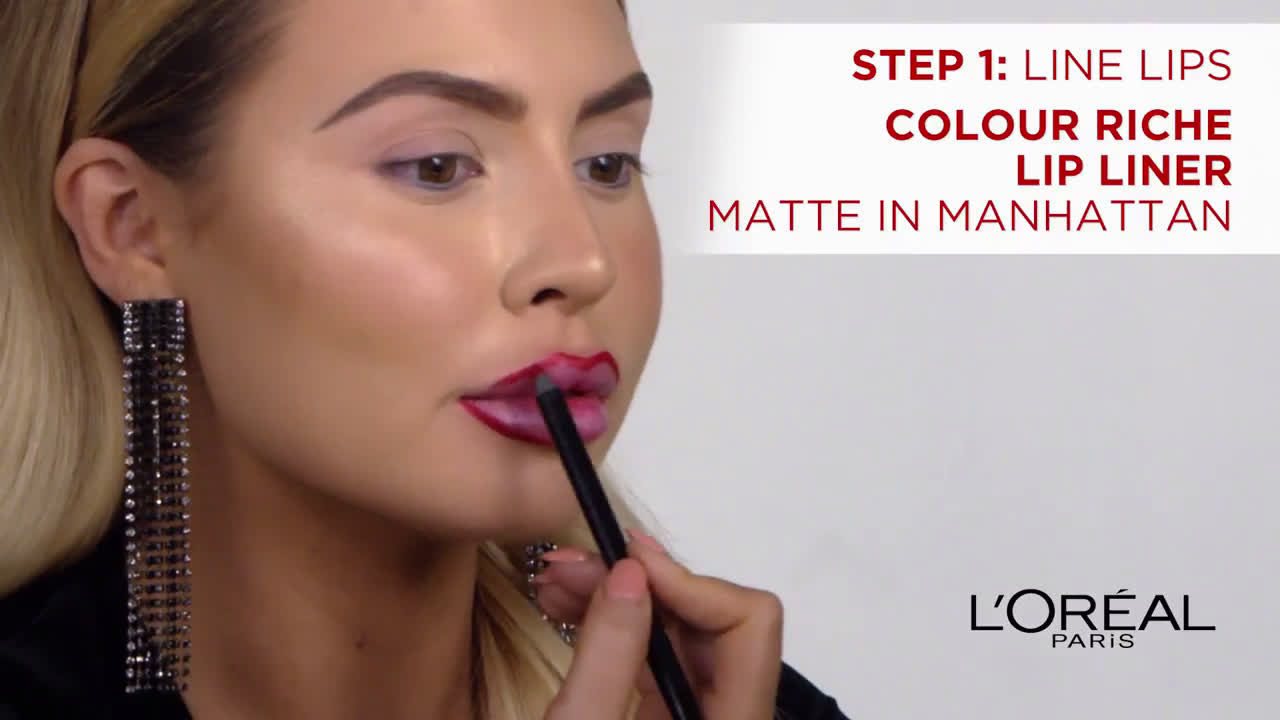  Wonder Woman Lip Tutorial for Halloween