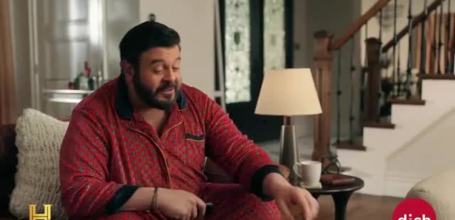 Dish Network Adam Richman watching food videos on his day off