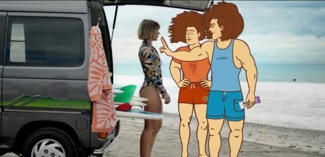 Lenny & Larry's cast in 'Beach Day'