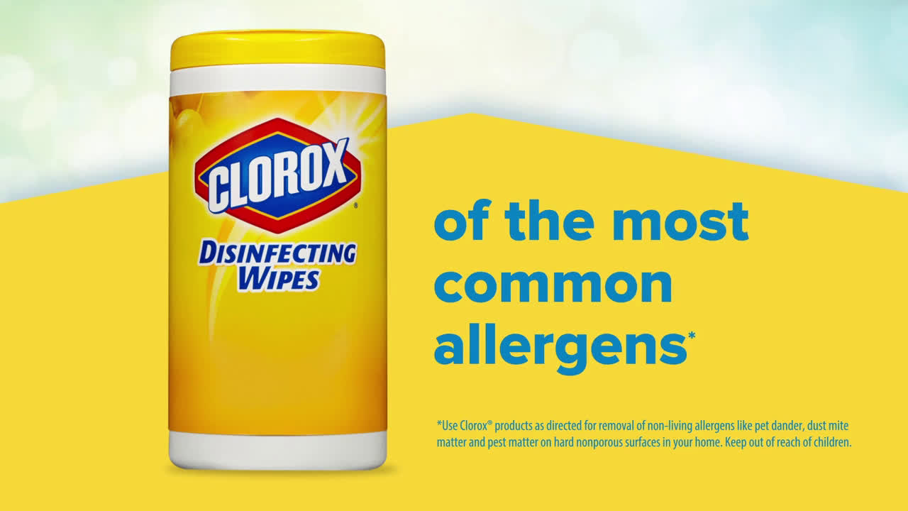 Clorox Disinfecting Wipes Allergy Solution Ad Commercial on TV