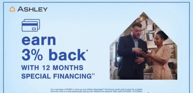 Ashley HomeStore The Orange Event '0% Interest for 60 Months'