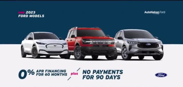 AutoNation Ford 'One Place to Another: 0% APR Financing'