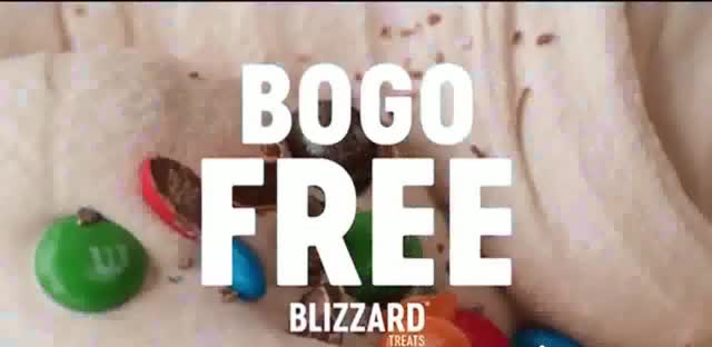  BOGO Blizzard 'App Exclusive: Free Treats'