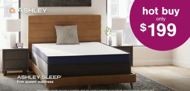 Ashley HomeStore Spring Semi-Annual Sale 'Hot Buy Queen mattress'