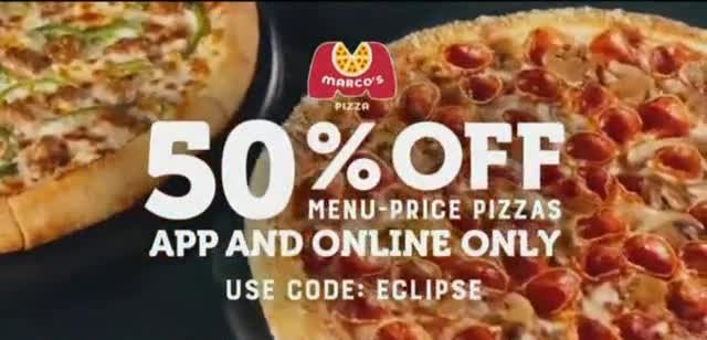 '2024 Eclipse: 50% off Menu Price Pizzas'