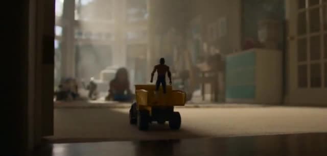 Spectrum Toy fire truck rolling in the house