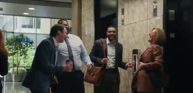 Verizon pretending in the elevator