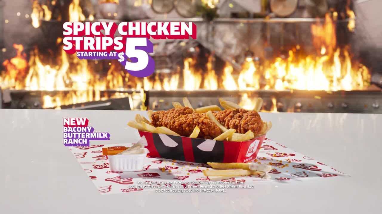 Jack in the Box Spicy Chicken Strips | Hand Model