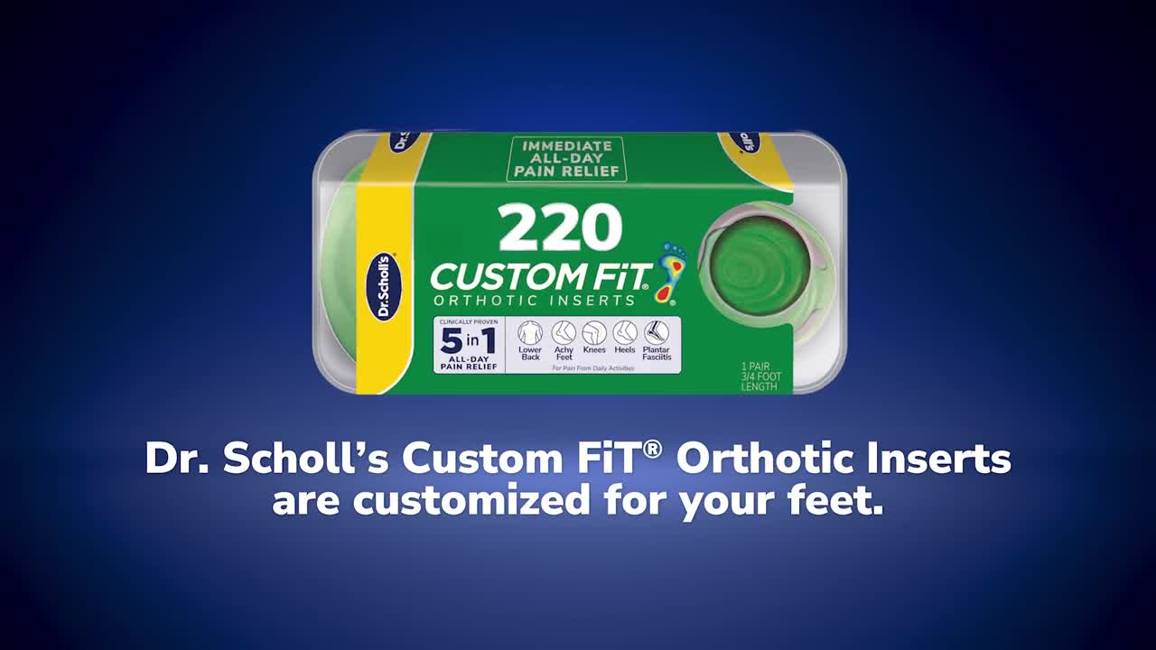 Dr. Scholl's Find Your FiT Custom Fit Orthotic Insoles