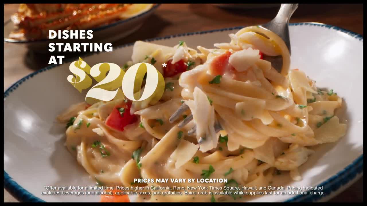 Red Lobster new crab dishes starting at just $20* It’s flavor time!