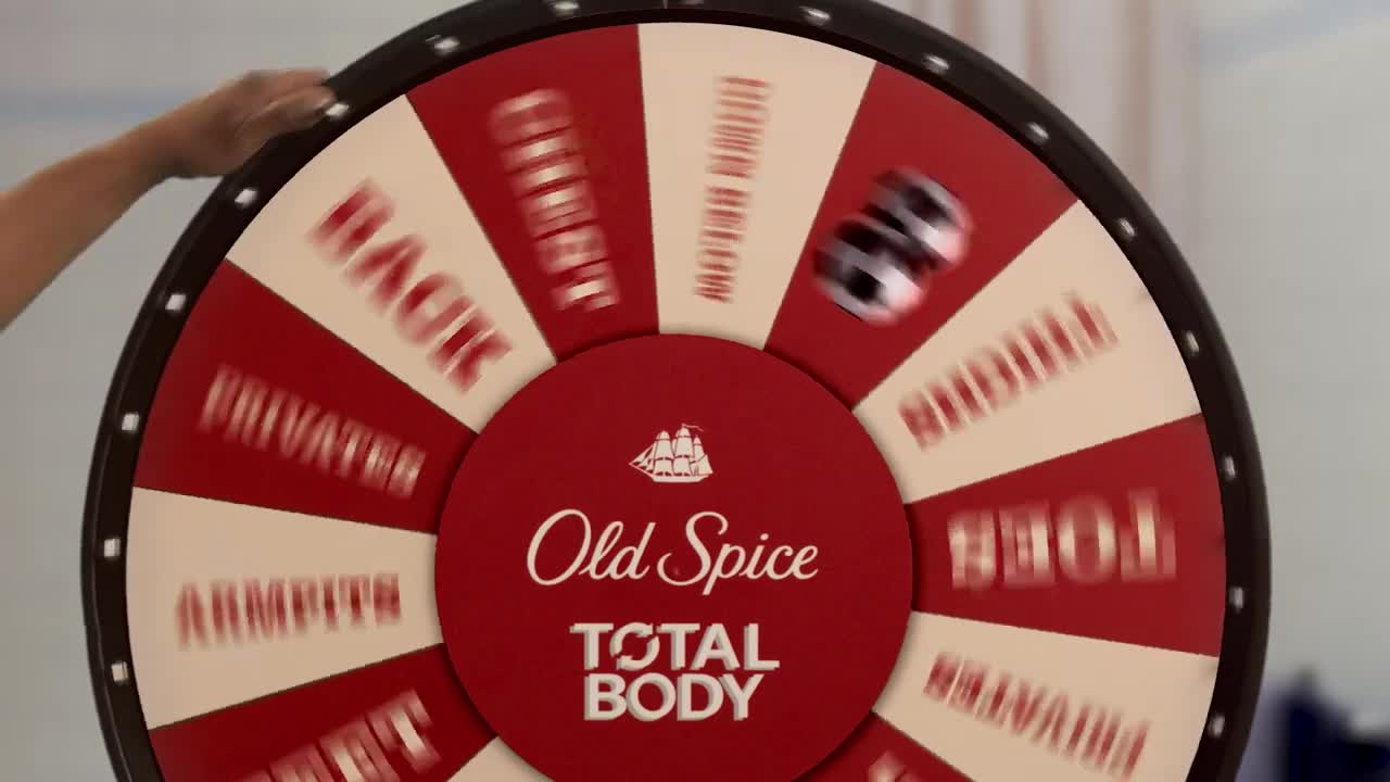 Old Spice The Wheel | Old Spice Total Body Vanilla and Shea