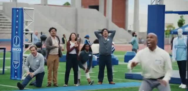 Geico catching the phone