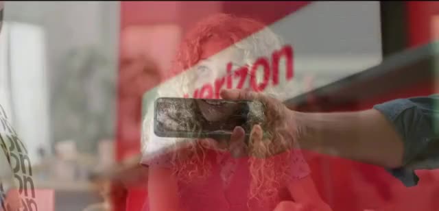 Verizon playing tennis