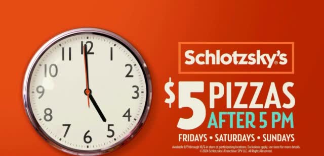 Schlotzskys 'Timing Is Everything'