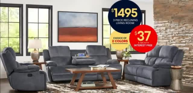 Rooms to Go 'Happening Right Now: $1,495: Reclining Leather '