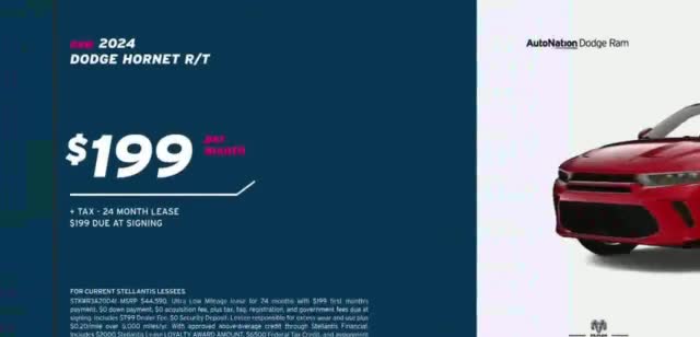 AutoNation Dodge Ram Power Days 'This Fall: 2024 Hornet'