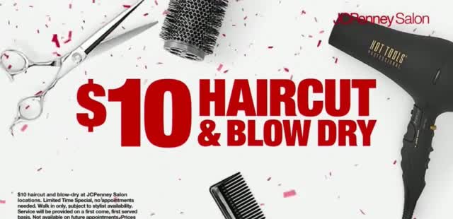 JC Penney 'Big Deal: $10 Haircut and Blow Dry' Gabrielle Martha