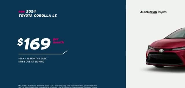 AutoNation Toyota 'This Fall: 2024 Corolla'