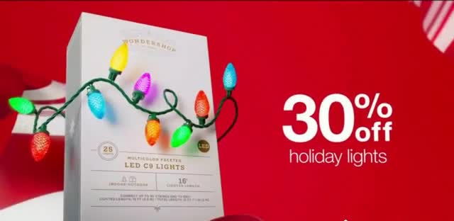 Target 30% off Toys and Holiday Lights 50% off Small 
