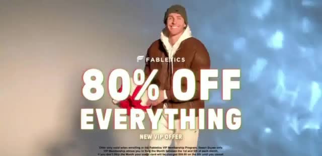 Fabletics 'This Holiday: 80% Off'