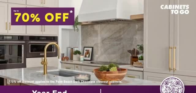 Cabinets To Go Year-End Clearance Sale '70% Off Your Dream Kitchen'