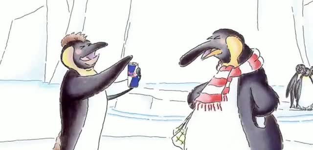 Red Bull 'Pingüinos voladores'