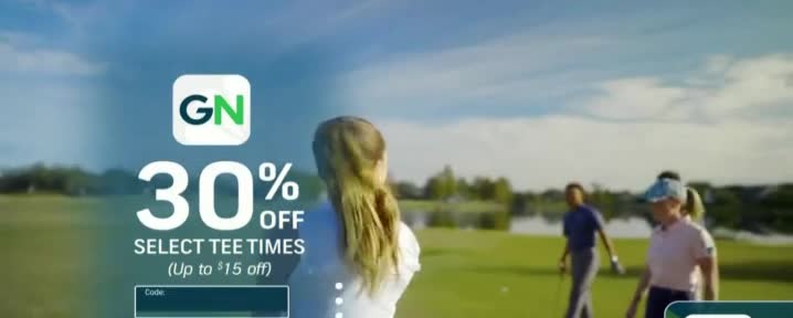 GolfNow 'Keep the Love Going: 30% Off Select Tee Times'