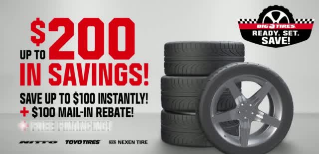 Big O Tires 'Ready. Set. Save: Up to $200 in Savings'
