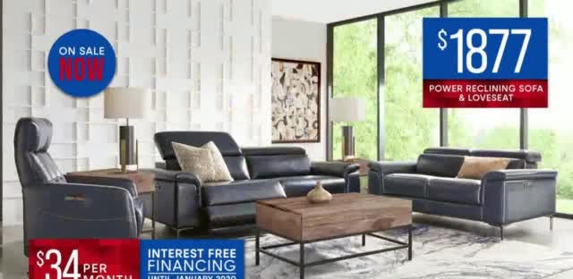 Rooms to Go Anniversary Sale 'Reclining Sofa and Loveseat'