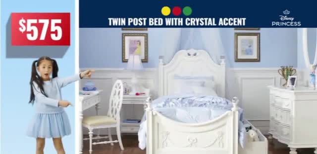 Rooms to Go Anniversary Sale 'Disney Princess Collection'