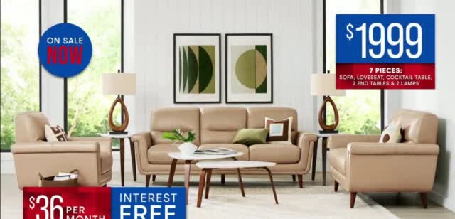 Rooms to Go Anniversary Sale 'Seven Pieces Living Room'