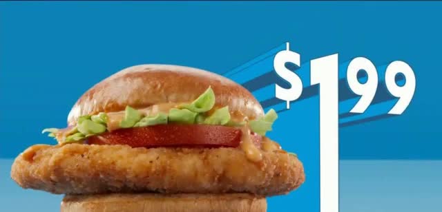  Fun $1.99 Menu 'Presentando: Junior Chicken Sandwich'