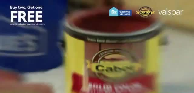 Lowe's 'Buy Two, Get One Free: Exterior Paints'