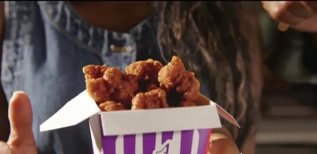 Jack in the Box Nashville Hot and BBQ Potato Chip Popcorn Chicken