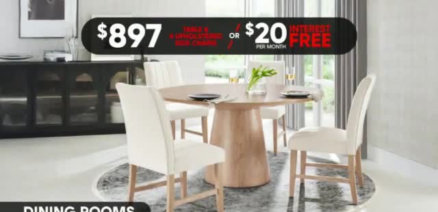 Rooms to Go 'It's Happening: $999 or Less'