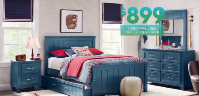 Rooms to Go Kids Bed Sale 'Cottage Colors Collection'
