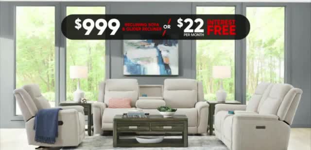 Rooms to Go 'Beautiful Furniture: Reclining Sofa and Recliner'